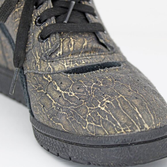 Puma Sky Wedge Gray/Gold Thread Iridescent Womens High Top Sneakers: Size 9.5 - Picture 4 of 9